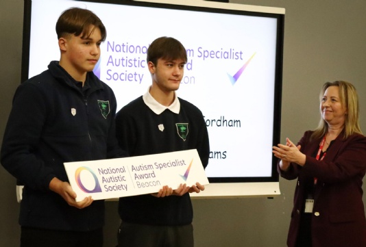 Councillor Fordham and the Schools Head Pupils